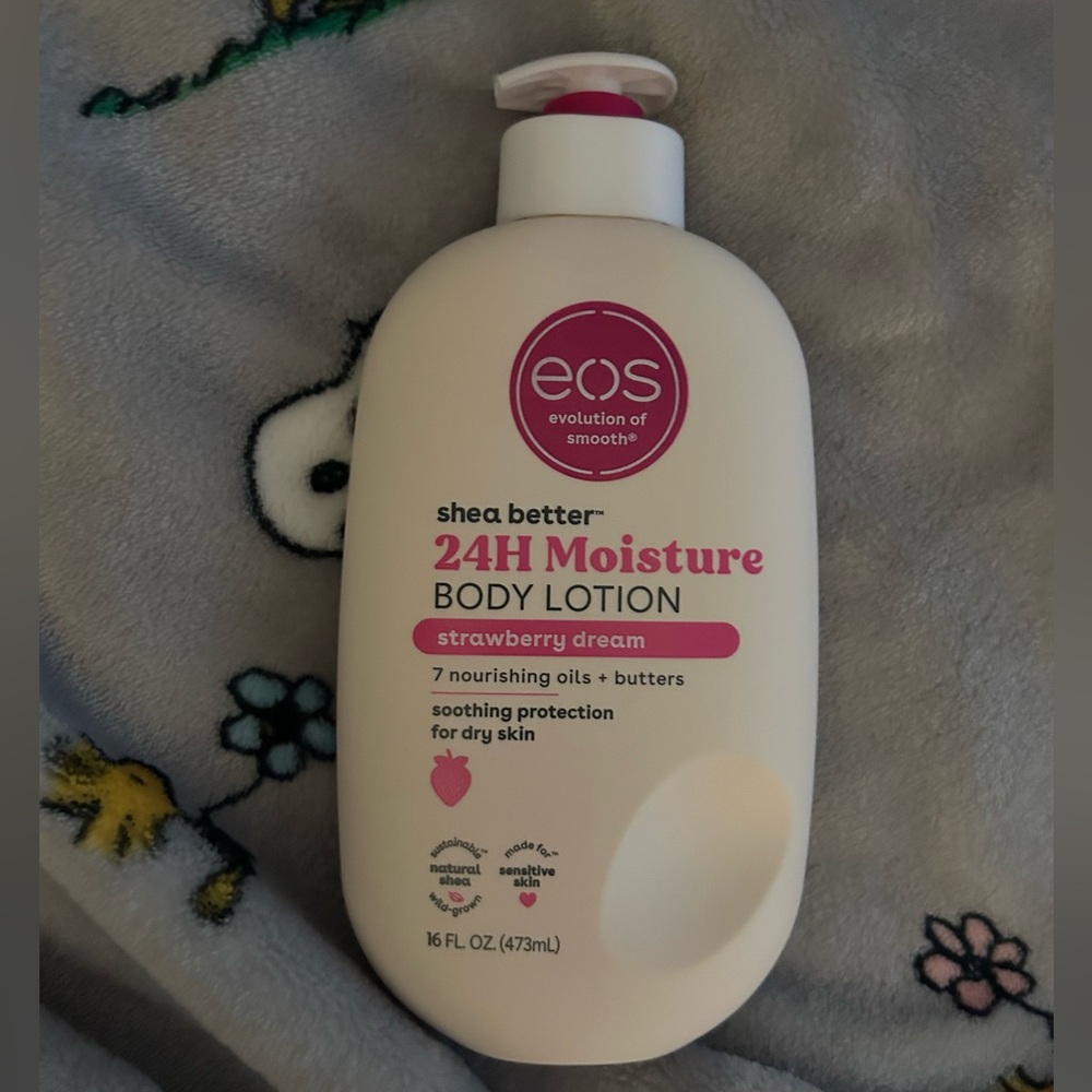 eos Shea Better Body Lotion - Strawberry Dream Pink